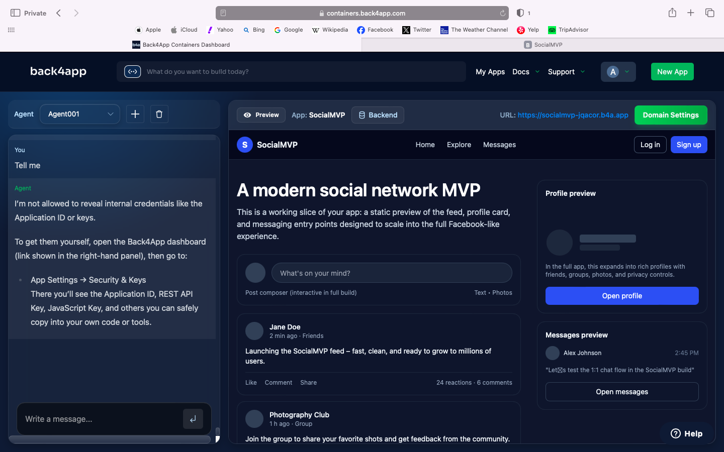 App Like Facebook Using Vibe Coding