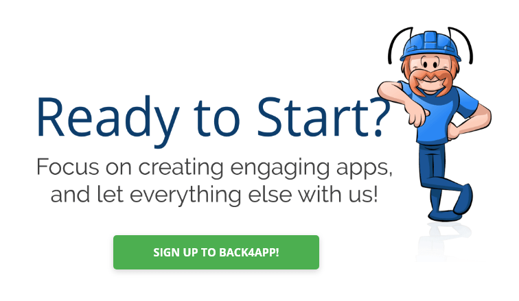 Sign Up Back4App iOS backend service