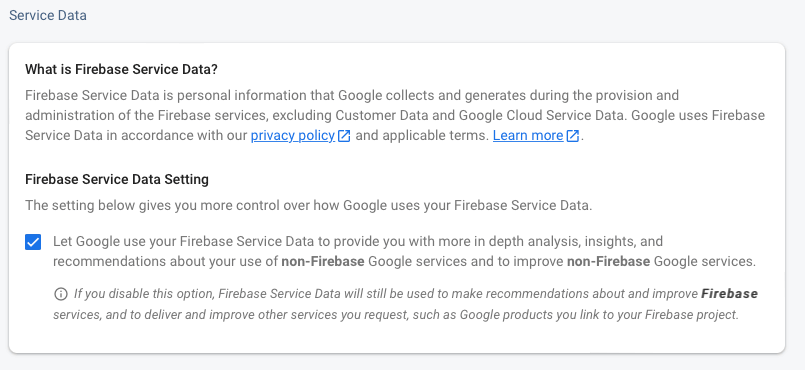 Firebase data collection