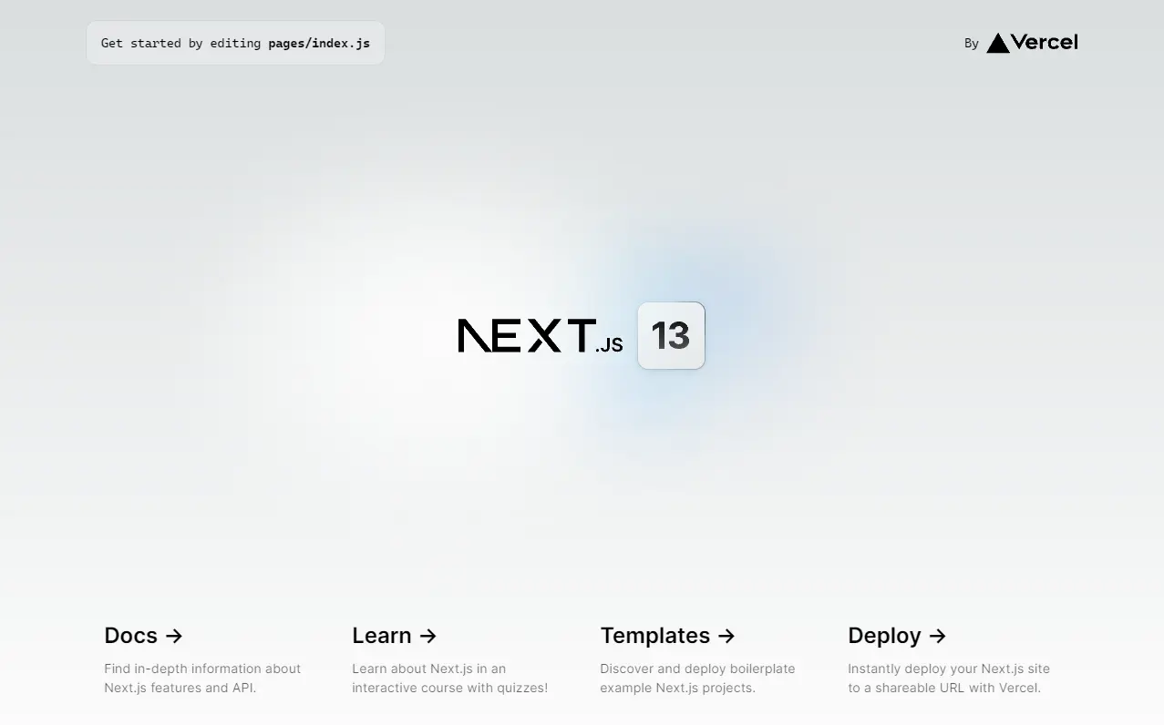 NextJS Default Page