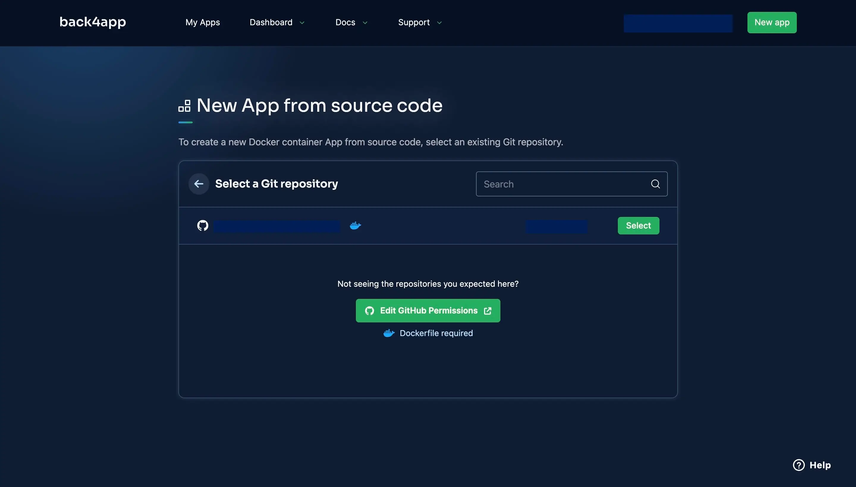 Back4app Conect to Github