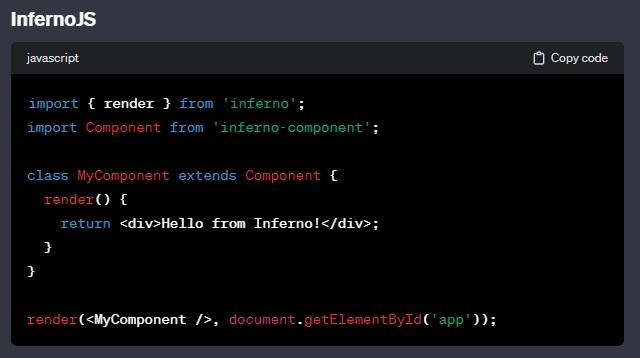Inferno Code Example