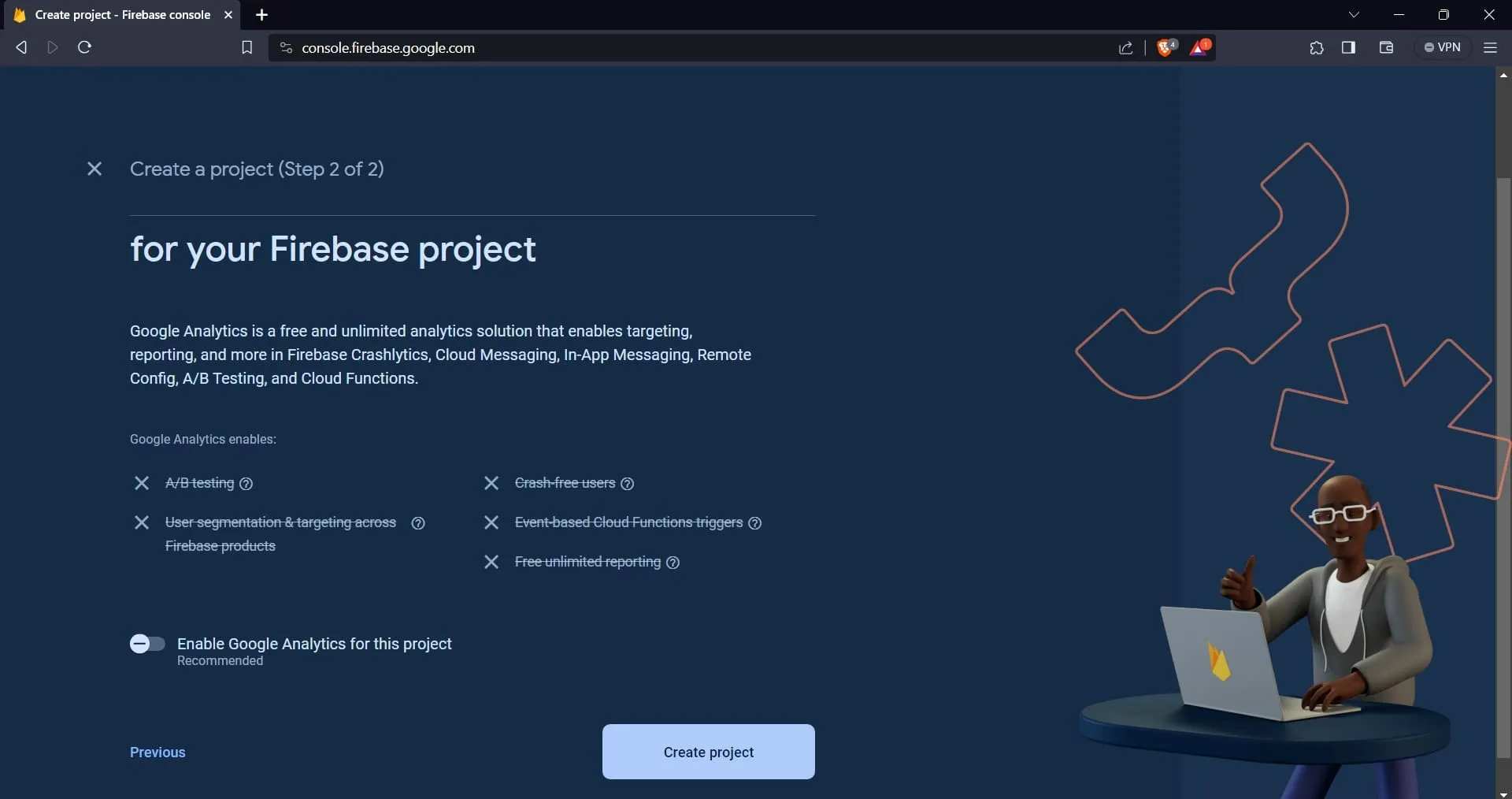 Creating Firebase Project