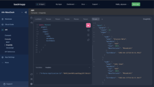 dashboard-graphQL - Your Application's Backend, Simplified