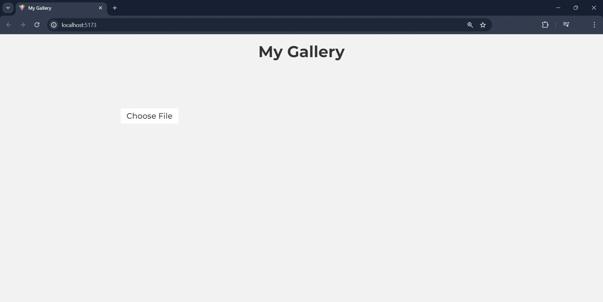 Gallery App Homepage