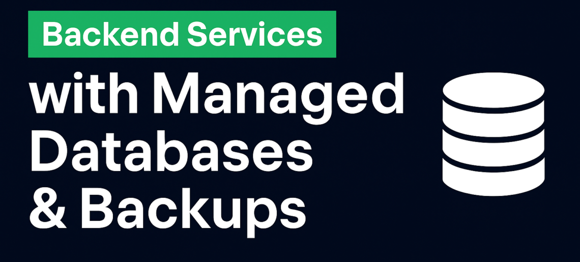 Backend services with database backup